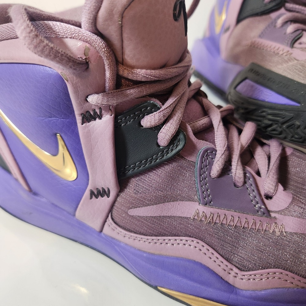 Nike Kyrie Infinity Purple Gold Basketball Shoes Sneakers 5Y - Picture 2 of 12